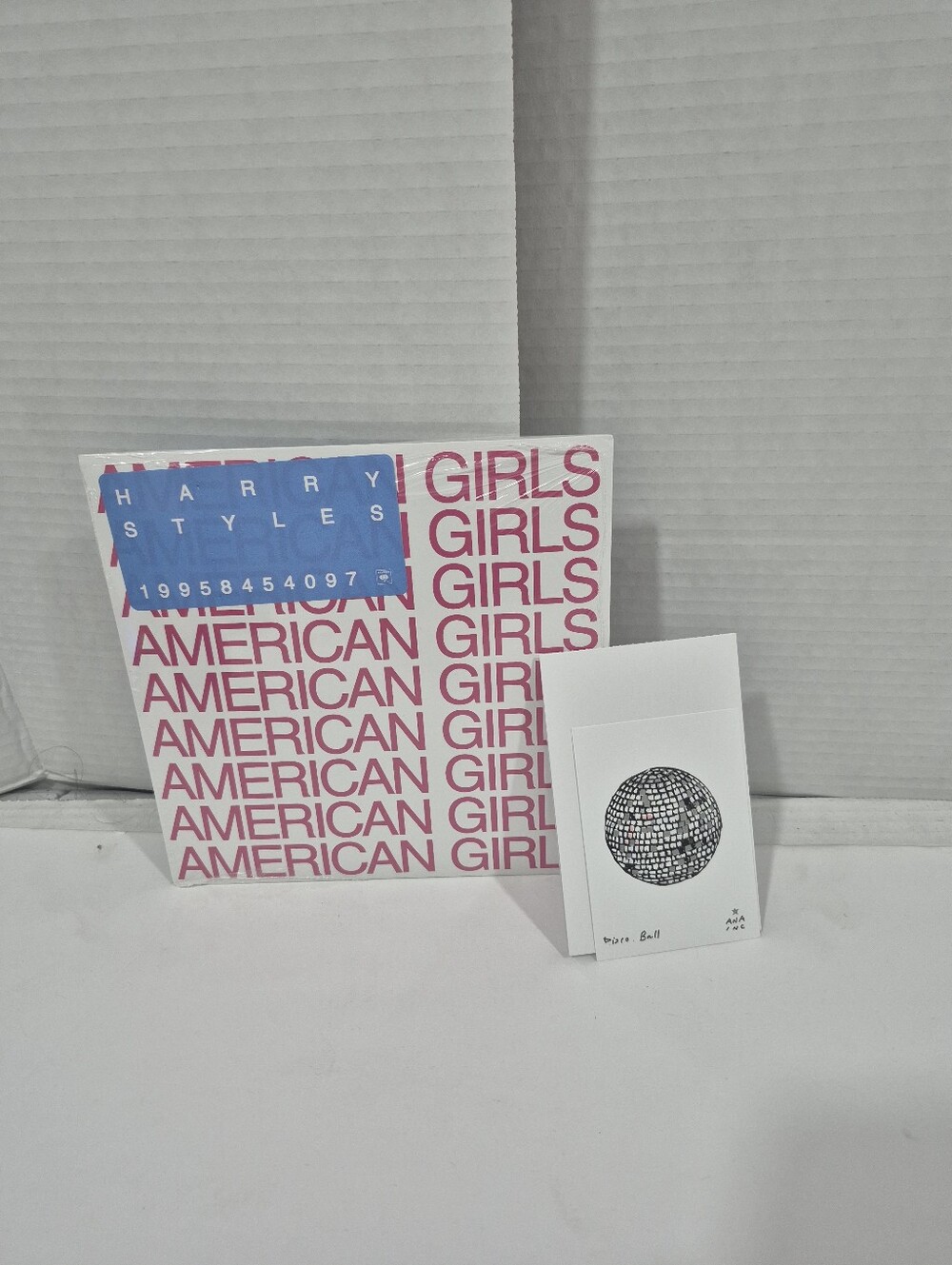 Harry Styles American Girls 7" Vinyl Ana Inciardi Disco Ball Mini Print Together